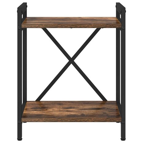 Boekenkast Gerookt eiken 40 x 30 x 48.5 cm Bewerkt hout 4