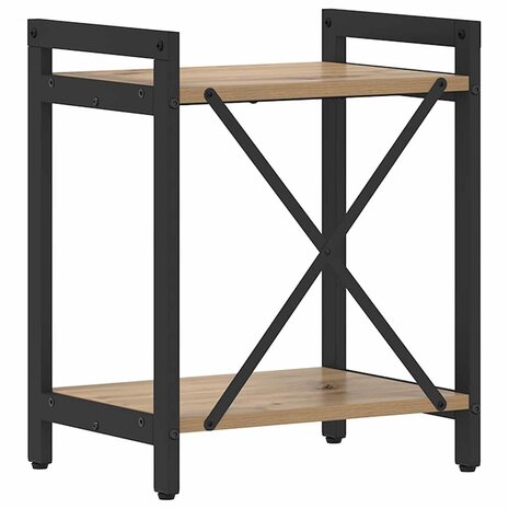 Boekenkast artisanaal eikenkleurig 40 x 30 x 48.5 cm 6