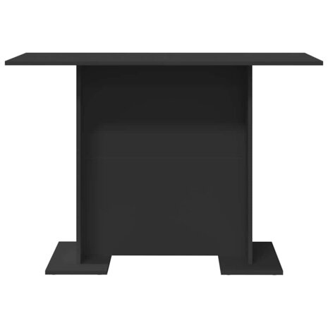Eettafel 100x60x75 cm bewerkt hout zwart 4