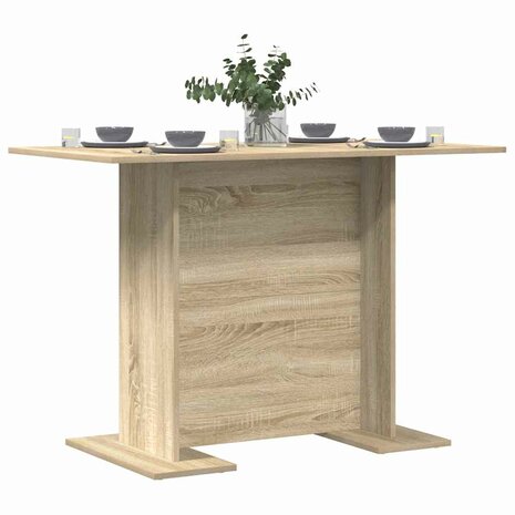 Eettafel 10x60x75 cm bewerkt hout sonoma eikenkleurig 2