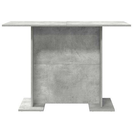 Eettafel 110x60x75 cm bewerkt hout betongrijs 4