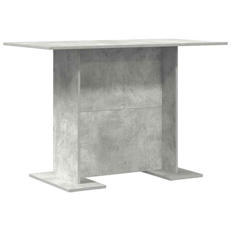 Eettafel 110x60x75 cm bewerkt hout betongrijs 6