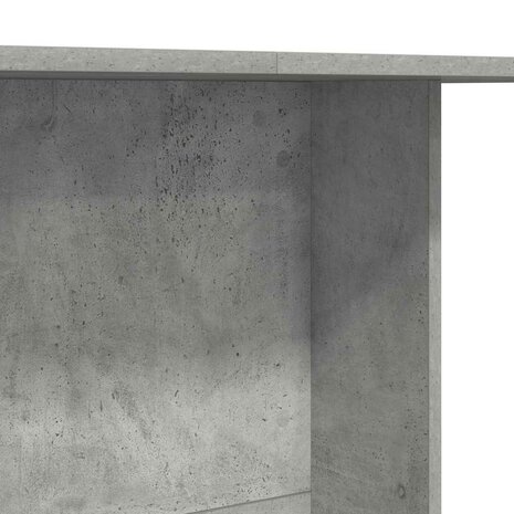 Eettafel 110x60x75 cm bewerkt hout betongrijs 7