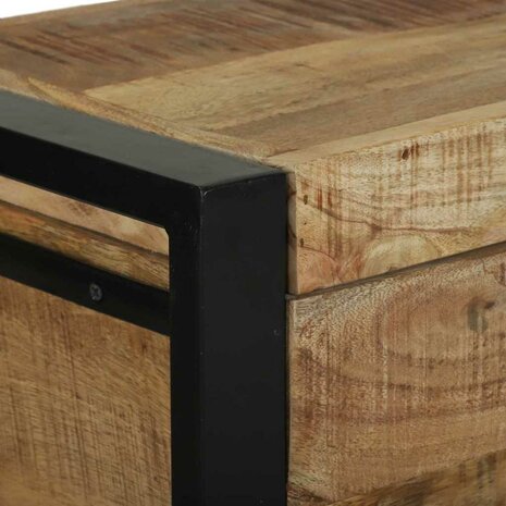 Opbergkisten 60x30x30cm van Massief Mangohout en Metaal 7