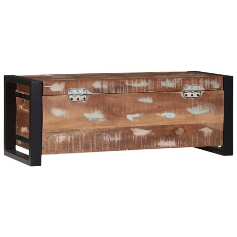 Opbergkisten 80x30x30cm van Massief Gerecycled Hout en Metaal 6