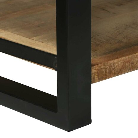 Opbergkist 80x35x45 cm massief ruw mangohout 8