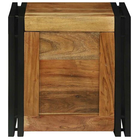 Opbergkisten Bruin 40 x 40 x 40 cm Massief acaciahout 4
