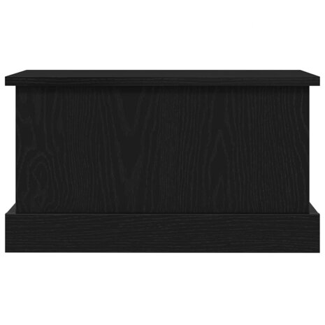 Opbergkist 50x30x28 cm bewerkt hout zwart eikenkleurig 6