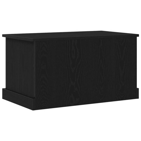 Opbergkist 70x40x38 cm bewerkt hout zwart eikenkleurig 5