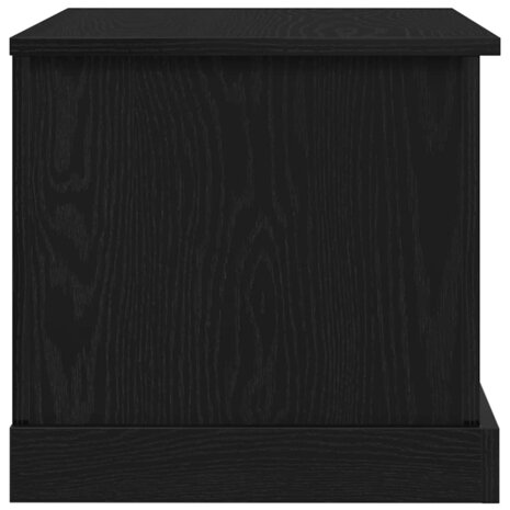 Opbergkist 70x40x38 cm bewerkt hout zwart eikenkleurig 7