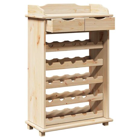 Wijnrek 90x60x30 cm Massief Hout Van Den 4