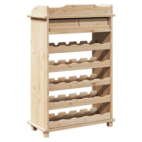 Wijnrek 90x60x30 cm Massief Hout Van Den 7