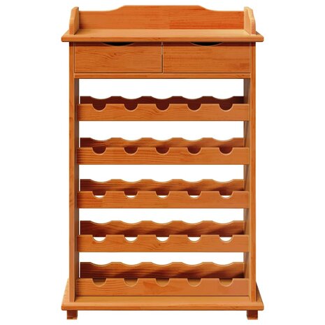 wijnrek 90x60x30 cm van massief grenenhout 6