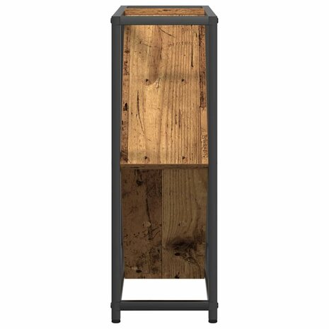 Wijnrek 51x18x52,5 cm bewerkt hout oud houtkleurig 6