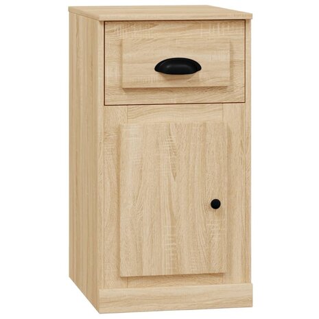 Bijzetkast met lade 40x50x75 cm bewerkt hout sonoma eikenkleur 2