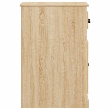 Bijzetkast met lade 40x50x75 cm bewerkt hout sonoma eikenkleur 7