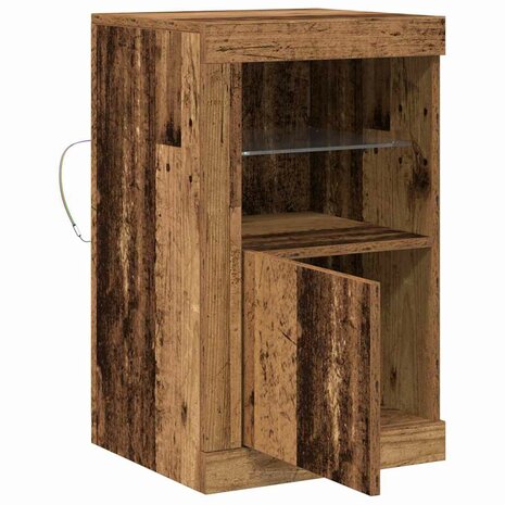 Bijzetkast 2 pcs Oud hout 41 x 37 x 67 cm Bewerkt hout 6
