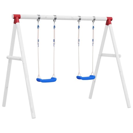 Schommelset met 2 zitjes 38x16 cm polyetheen blauw 1