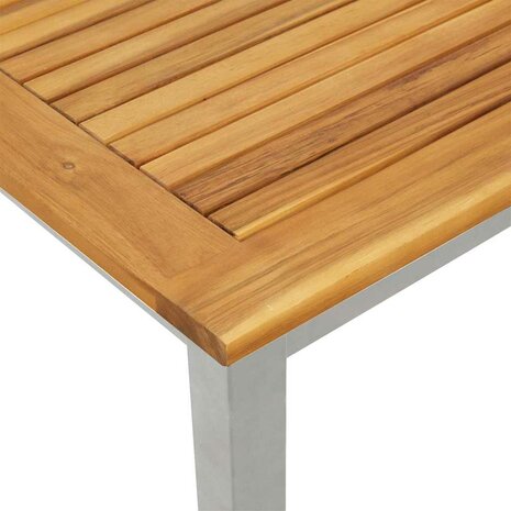 Tuin Bijzettafel 45x45x38 cm Van Massief Acacia Hout 9