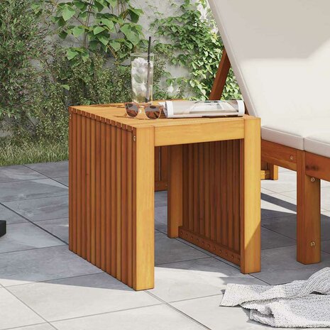 Tuin Bijzettafel 43 x 36 x 40 cm Van massief teakhout 3