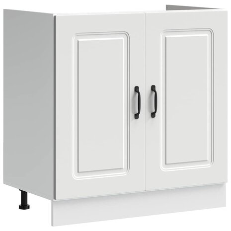 Keukenkast met opslag 2 pcs Wit 80 x 46 x 81.5 cm Bewerkt hout 4
