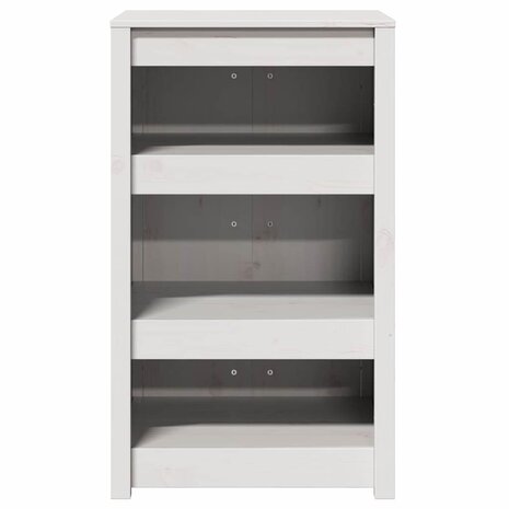 Keukenkast met plank Wit 55 x 55 x 92 cm Massief grenenhout 5