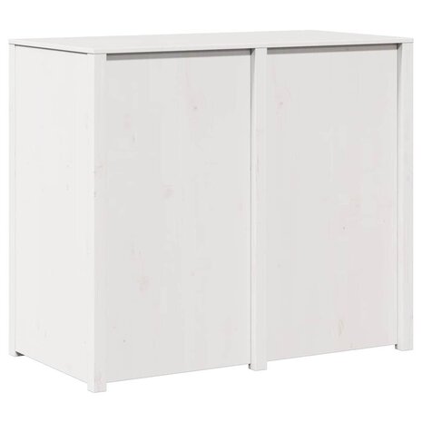 Keukenkast met plank Wit 106 x 55 x 92 cm Massief grenenhout 7