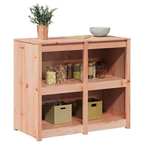 Keukenkast met plank Bruin 106 x 55 x 92 cm massief douglas 3