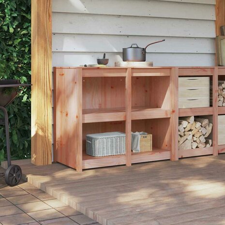 Keukenkast met plank Bruin 106 x 55 x 92 cm massief douglas 4