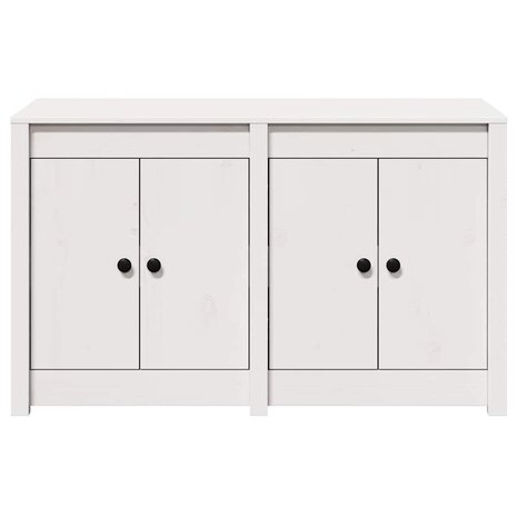 Keukenkast met plank Wit 106 x 55 x 64 cm Massief grenenhout 5
