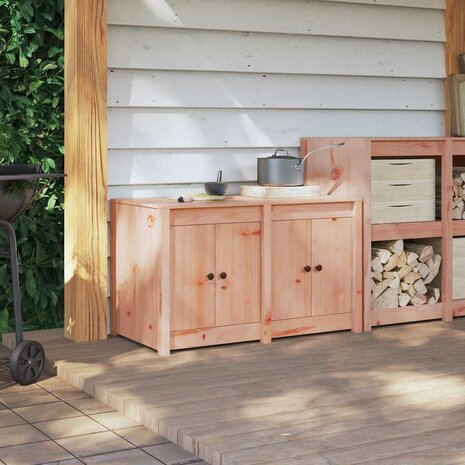 Keukenkast met plank Bruin 106 x 55 x 64 cm Massief grenenhout 4