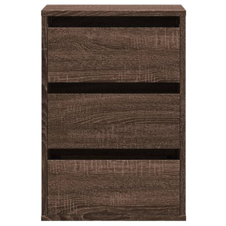 Ladekast 40x41x58 cm bewerkt hout bruin eikenkleurig 4