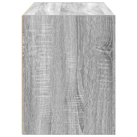 Kast met 2 lades 60x31x40 cm bewerkt hout grijs sonoma eiken 6