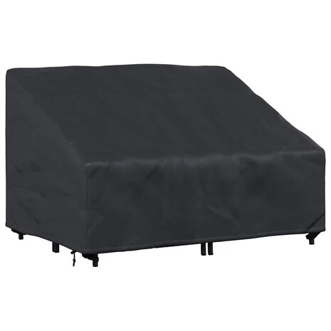 Tuinbankhoes Zwart 130 x 95 x 40 / 80 cm 420D stof 3