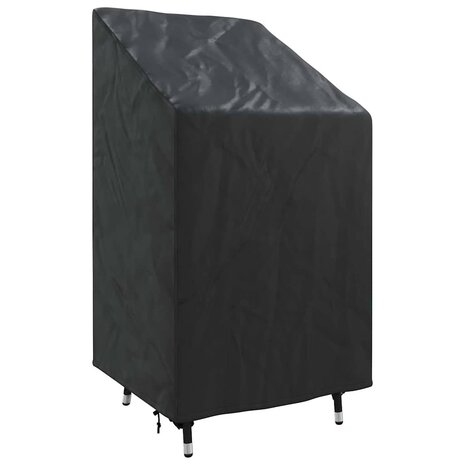 Tuinstoelhoes Zwart 70 x 70 x 85 / 125 cm 210D stof 3