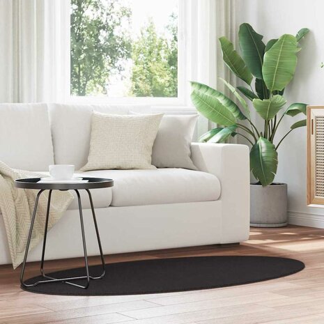 Tapijt Zwart 80 x 150 cm Polyester 1