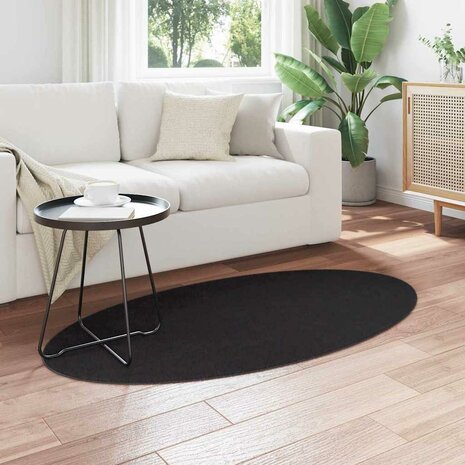 Tapijt Zwart 80 x 150 cm Polyester 3