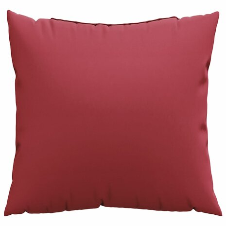 Bankkussens 4 stuks Wijnrood 40x40 cm Stof 5