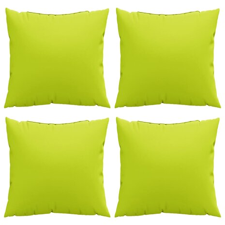 Bankkussens 4 stuks Felgroen 60x60 cm Stof 4