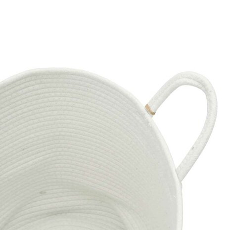 Opbergmand Ø 40x35 cm katoen wit 6