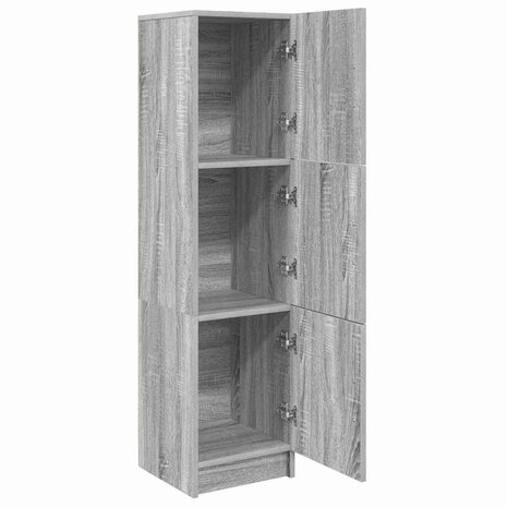 Hoge Kast Grijs sonoma 31.5 x 32 x 124 cm Bewerkt hout 4