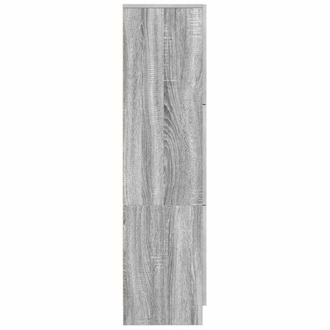 Hoge Kast Grijs sonoma 31.5 x 32 x 124 cm Bewerkt hout 6