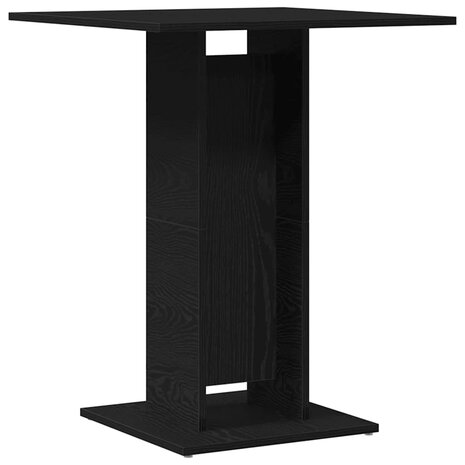 Bistrotafel Zwart Eiken 60x60x75 cm Bewerkt Hout 2