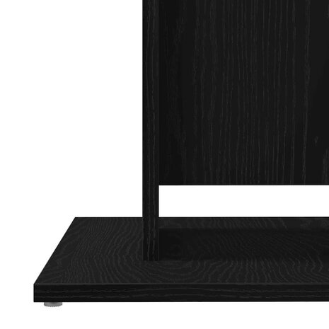 Bistrotafel Zwart Eiken 60x60x75 cm Bewerkt Hout 8