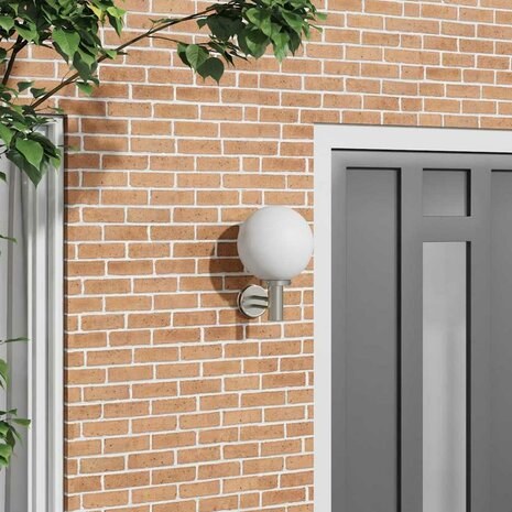 Buiten Wandlamp Zilver 28 x 25 x 38 cm Roestvrij staal 1