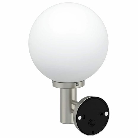 Buiten Wandlamp Zilver 28 x 25 x 38 cm Roestvrij staal 4