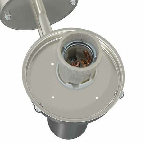 Buiten Wandlamp Zilver 28 x 25 x 38 cm Roestvrij staal 5