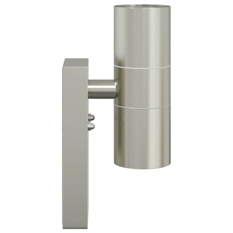 Buitenwandlampen 2 pcs Zilver 7 x 10 x 22 cm Roestvrij staal 5