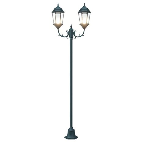 Tuin Lantaarnpaal Donkergroen Aluminium en Glas 7