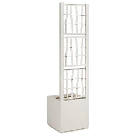 Tuin Bloempot Wit 36 x 36 x 140 cm Polypropyleen 3